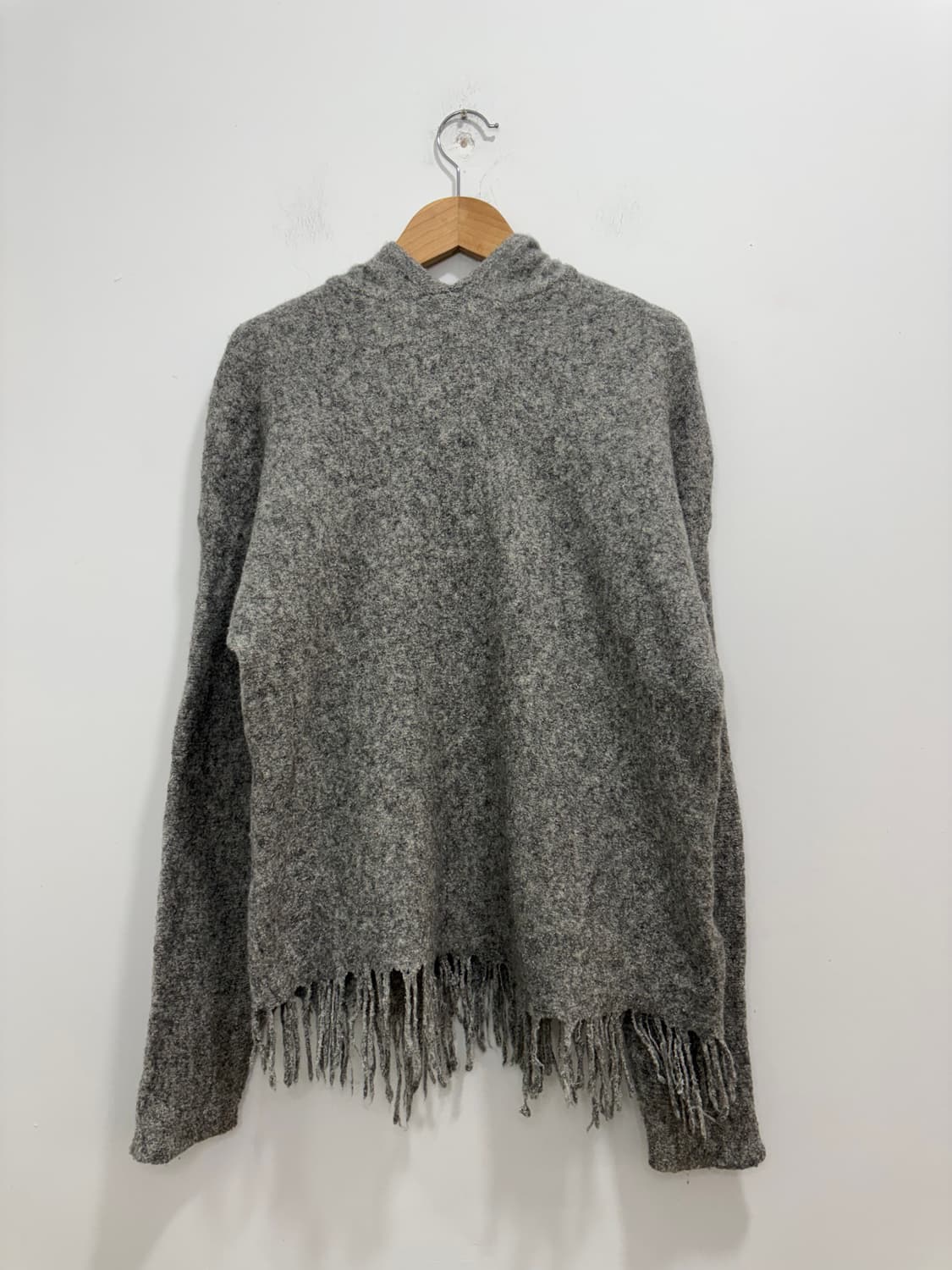 T by Alexander Wang 프린지 후드티 니트 상품이미지5