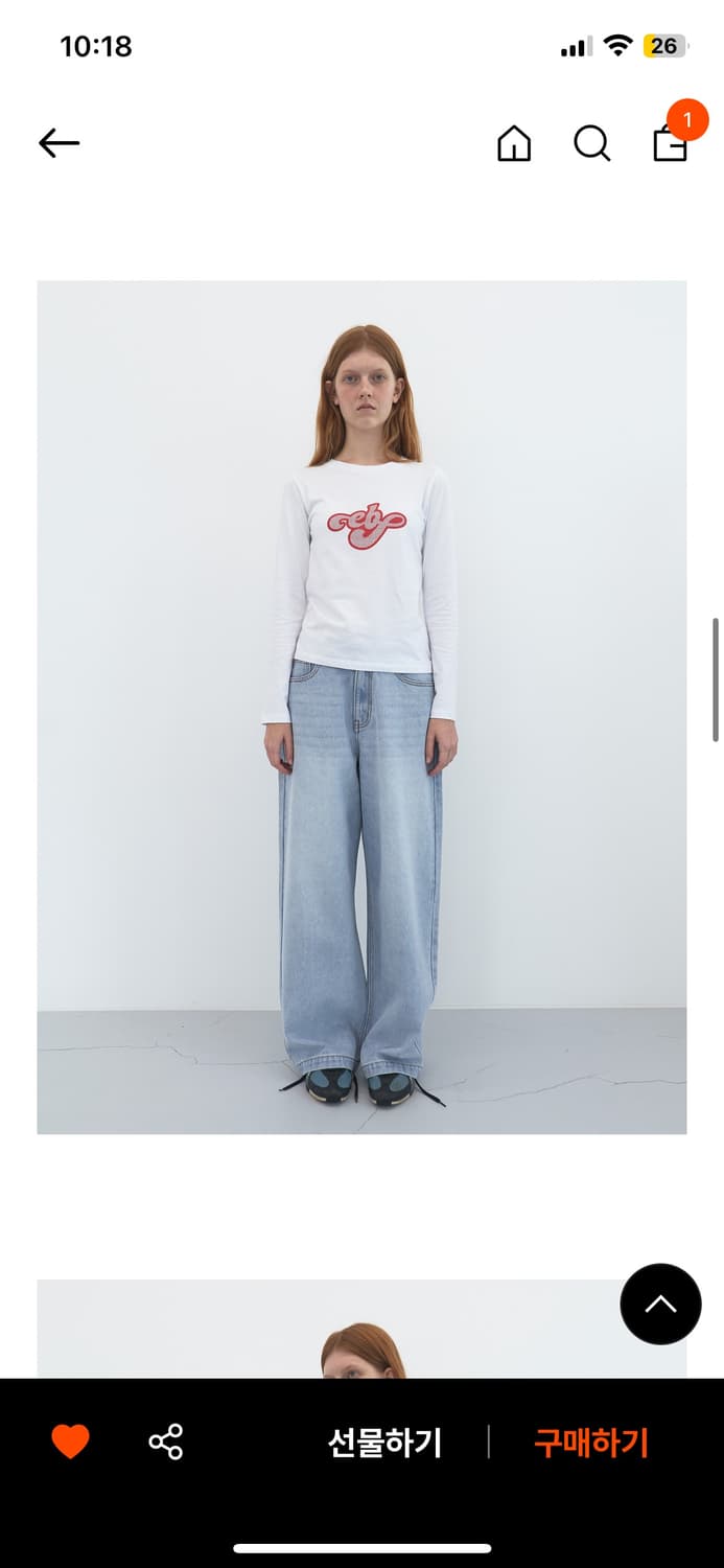 엔조블루스 와이드 빈티지 데님 팬츠 상품이미지3