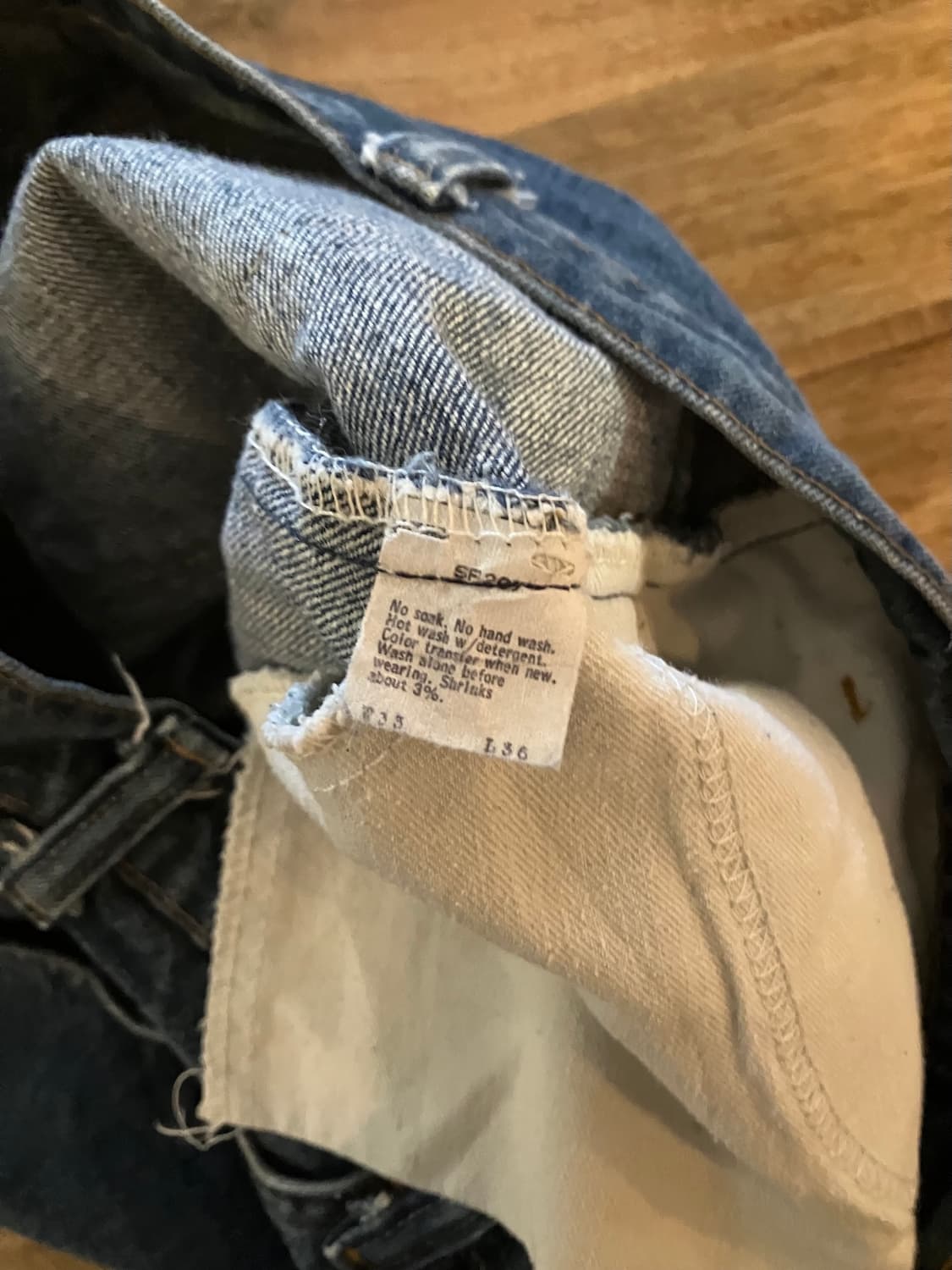 80s USA 빈티지 리바이스 646 벨바텀 데님 팬츠 상품이미지9