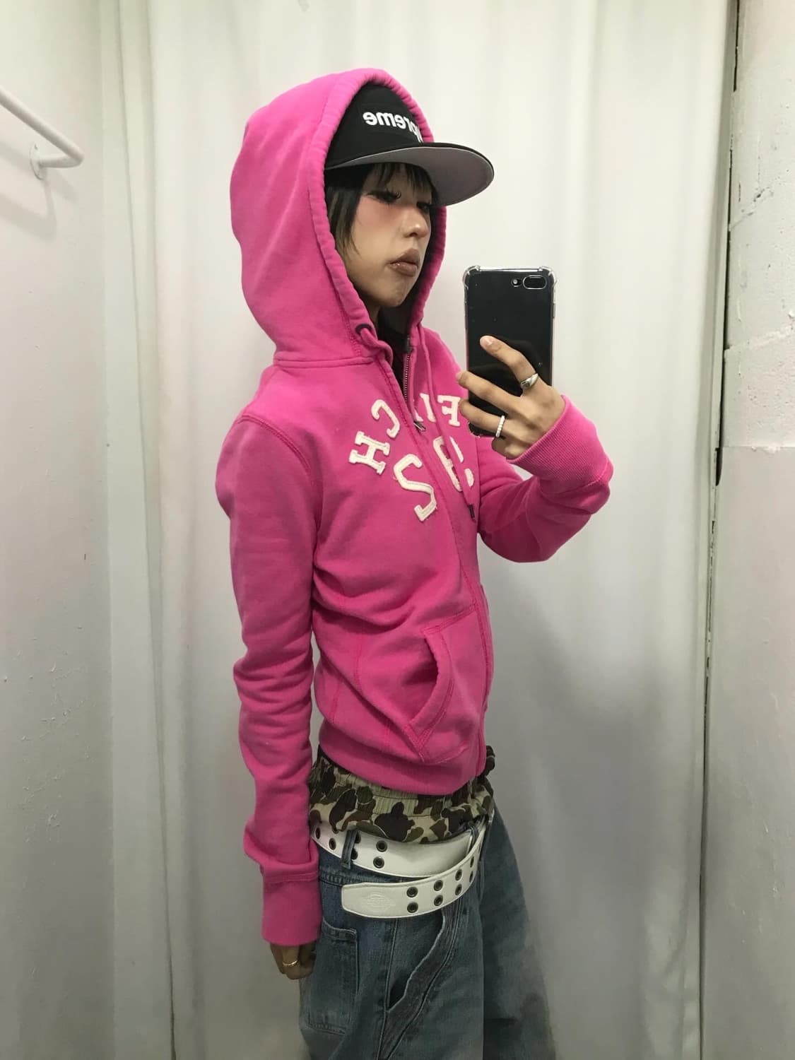 Abercrombie Pink Hood Zip-Up  상품이미지2