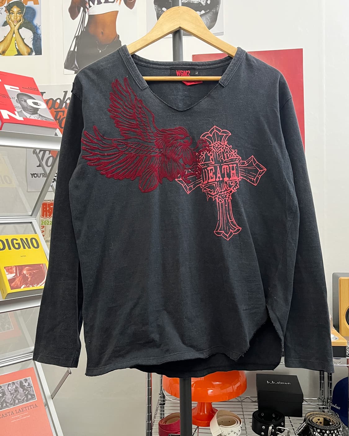 올드 빈티지 브이넥 언밸런스 쭉티 상품이미지5