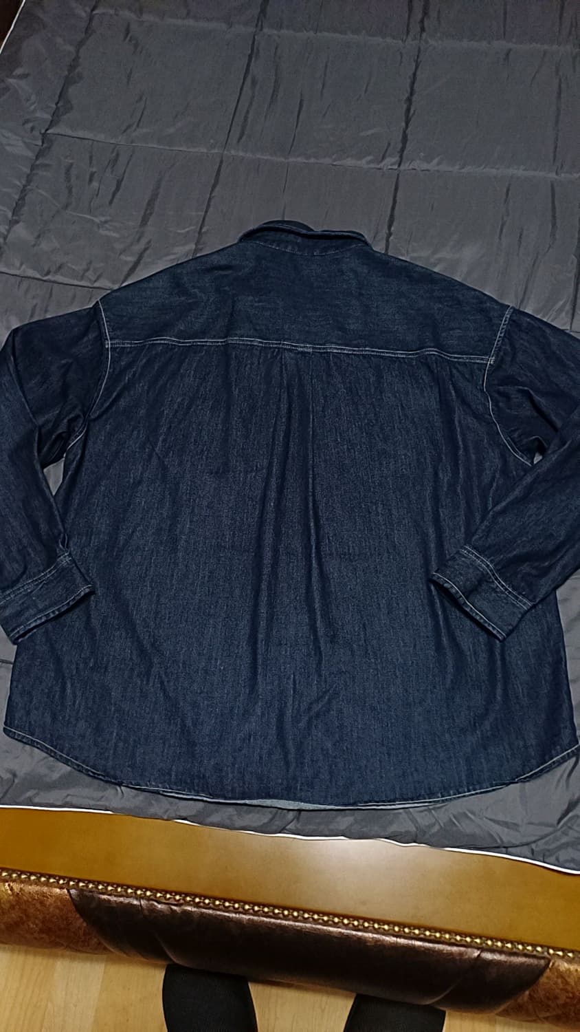 스파오 오버핏청남방 XL 가슴68 기장80 상품이미지3