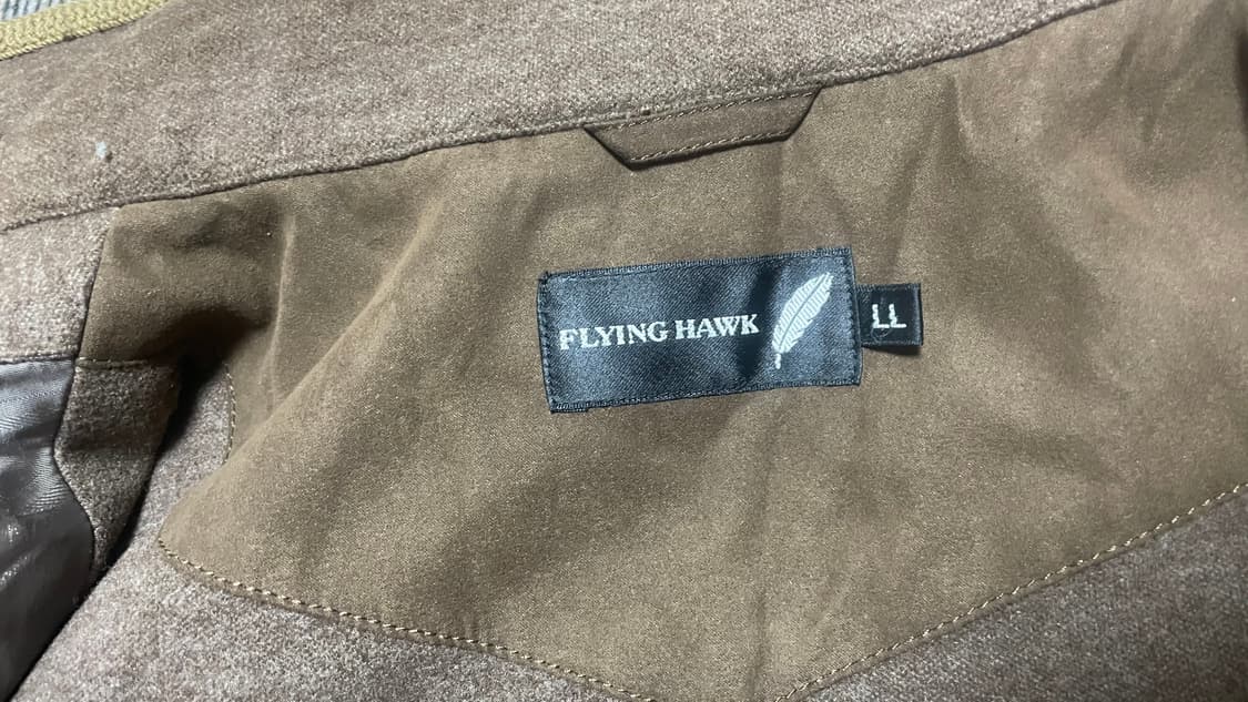 JPN 일본 빈티지 FLYING HAWK 브라운 스웨이드 야상자켓 상품이미지9