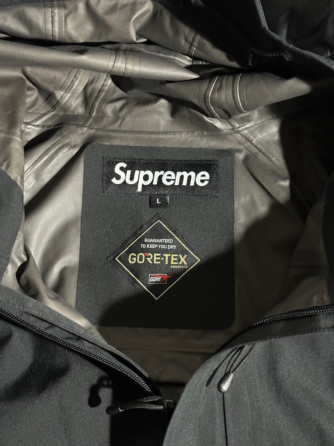 슈프림 22SS 팩라이트 Gore-Tex 자켓 블랙 L / 정품 상품이미지8