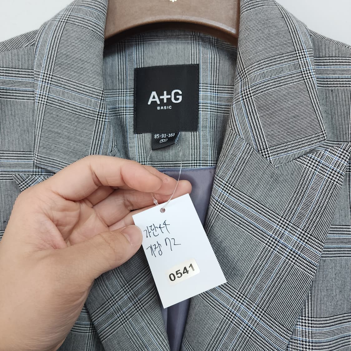 A+G 체크 더블 버튼 자켓 상품이미지7