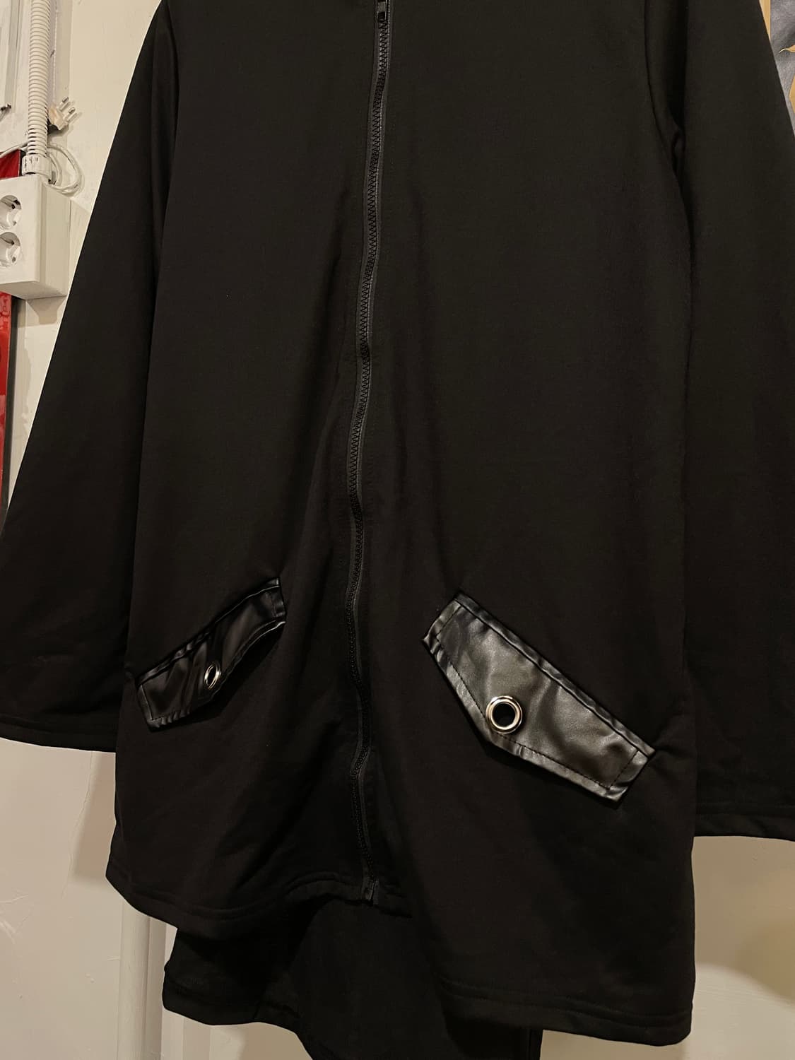 acdc rag 링 스터드 가죽 스트랩 후드집업 펑크 상품이미지4