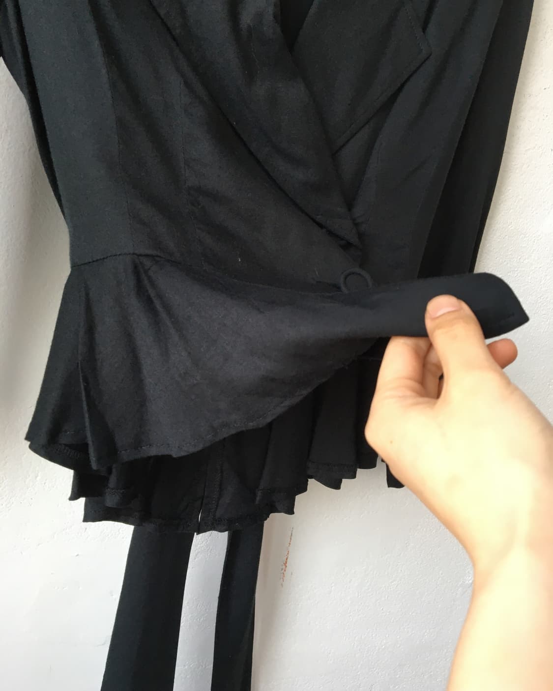 Flare line point tied wrap jacket 상품이미지6