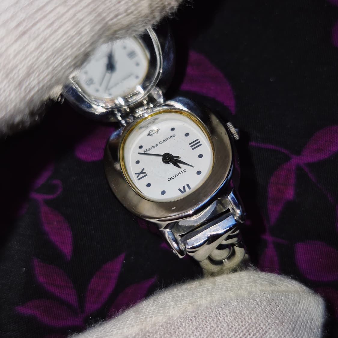 80s 마바 오발 미러 카메오 손목시계 상품이미지7