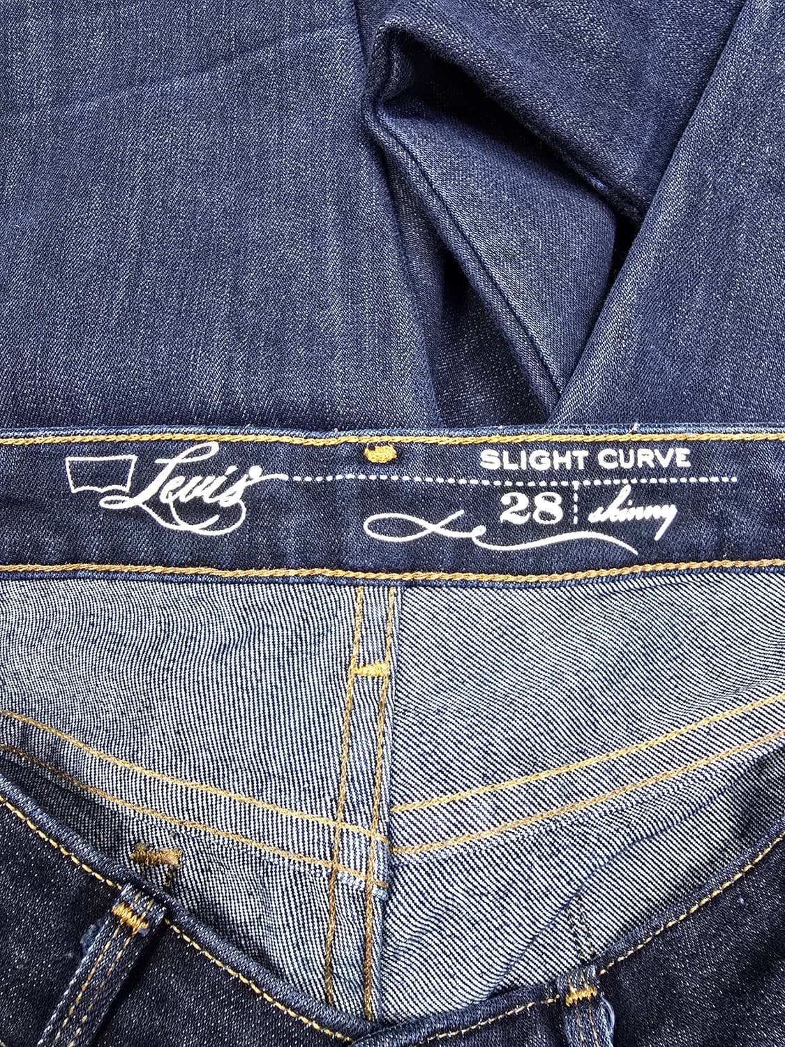 리바이스 슬림핏 청바지 진청 (1766) 상품이미지3