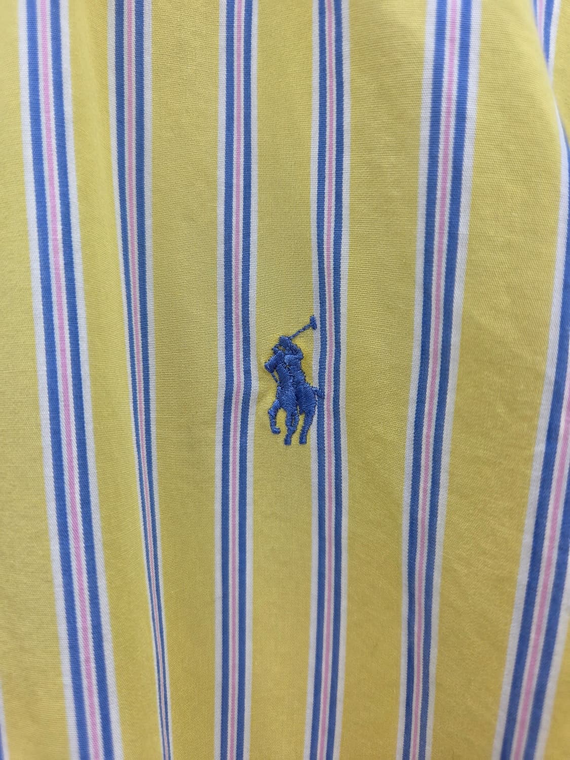 XL 폴로 랄프로렌 옐로우 스트라이프 셔츠 상품이미지3