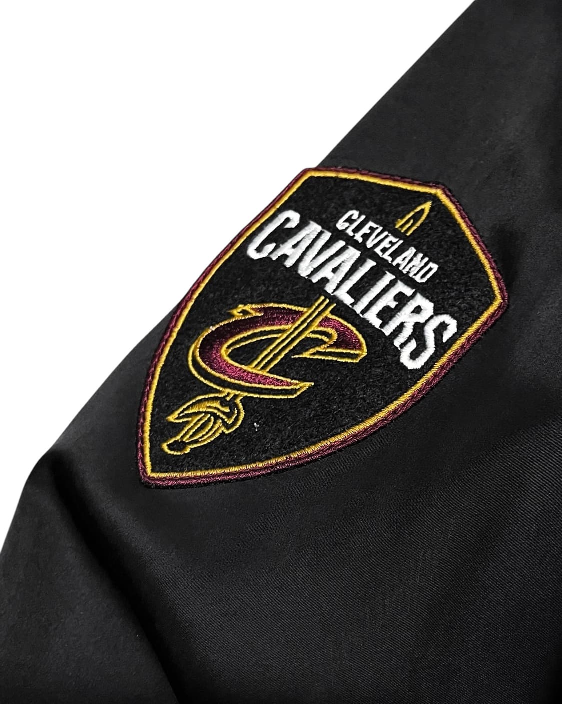 NBA 클리블랜드 나일론 베이스볼 자켓 블랙 상품이미지8