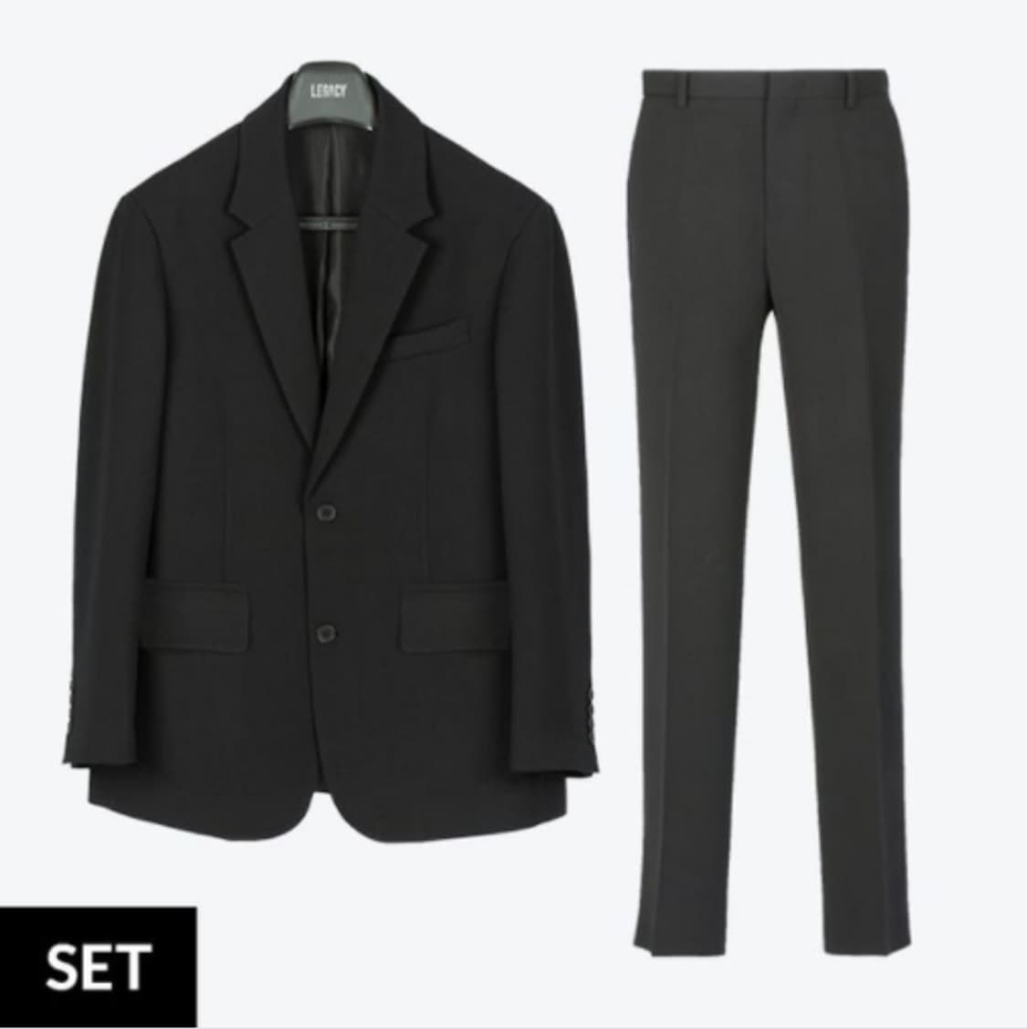 레가시 블랙 캐주얼 수트 셋업 상품이미지9