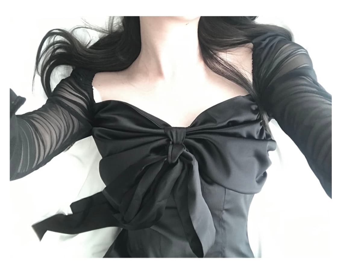 힐다 실키 스완 블라우스 상품이미지2