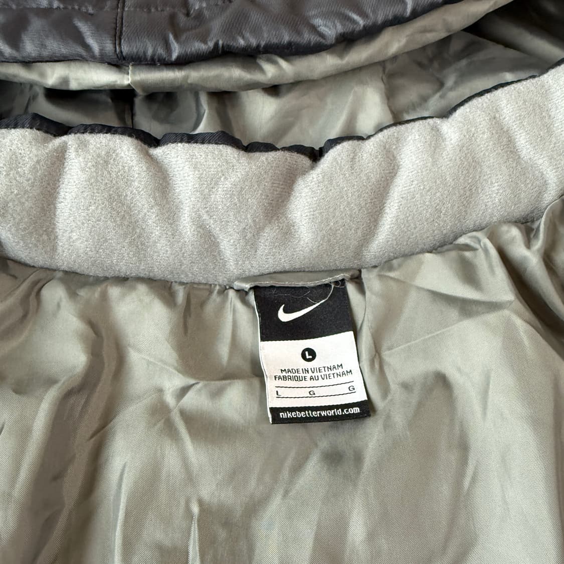 나이키 고프코어 경량 패딩 블랙/그레이 L 상품이미지4