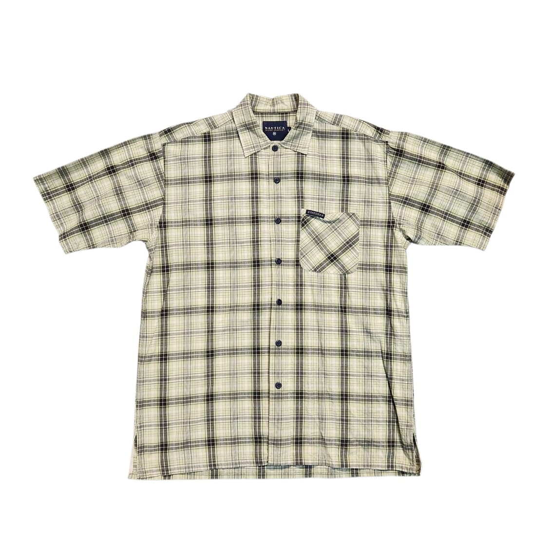 Nautica 체크 반팔 셔츠 (L) 상품이미지1