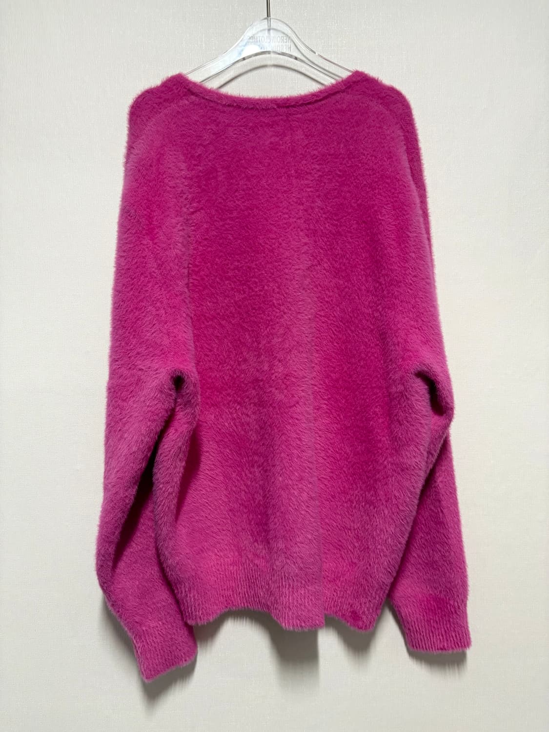 [L] STUSSY SHAGGY CARDIGAN FUCSIA 상품이미지2