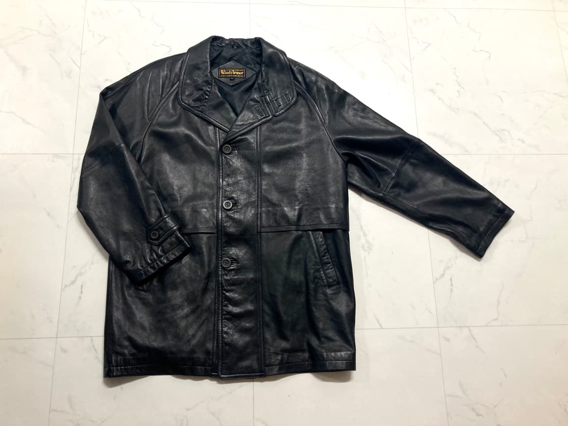 (거의 새것)윈드아머 양가죽 레더 코트 자켓 105-110 상품이미지1
