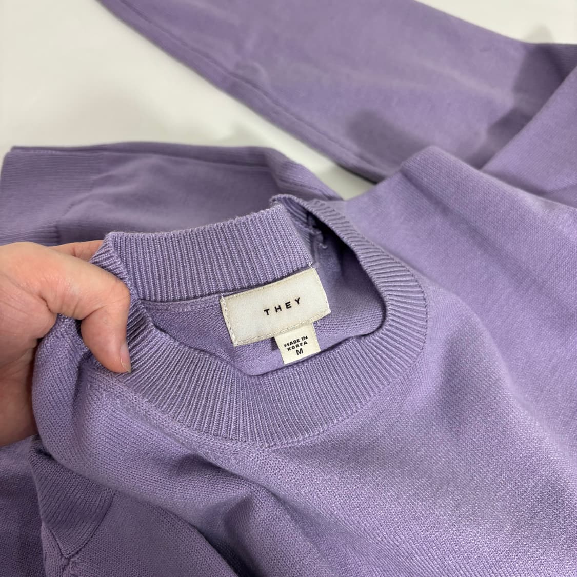 M THEY 퍼플 라운드니트 상품이미지4