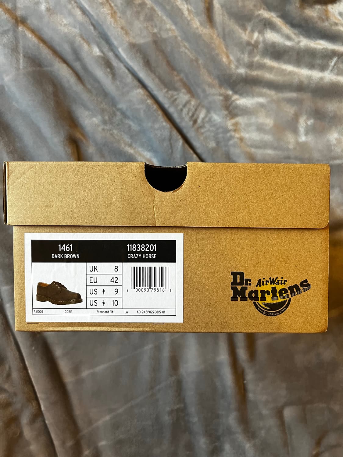 닥터마틴 1461 크레이지 홀스 레더 부츠 다크 브라운 270 상품이미지5