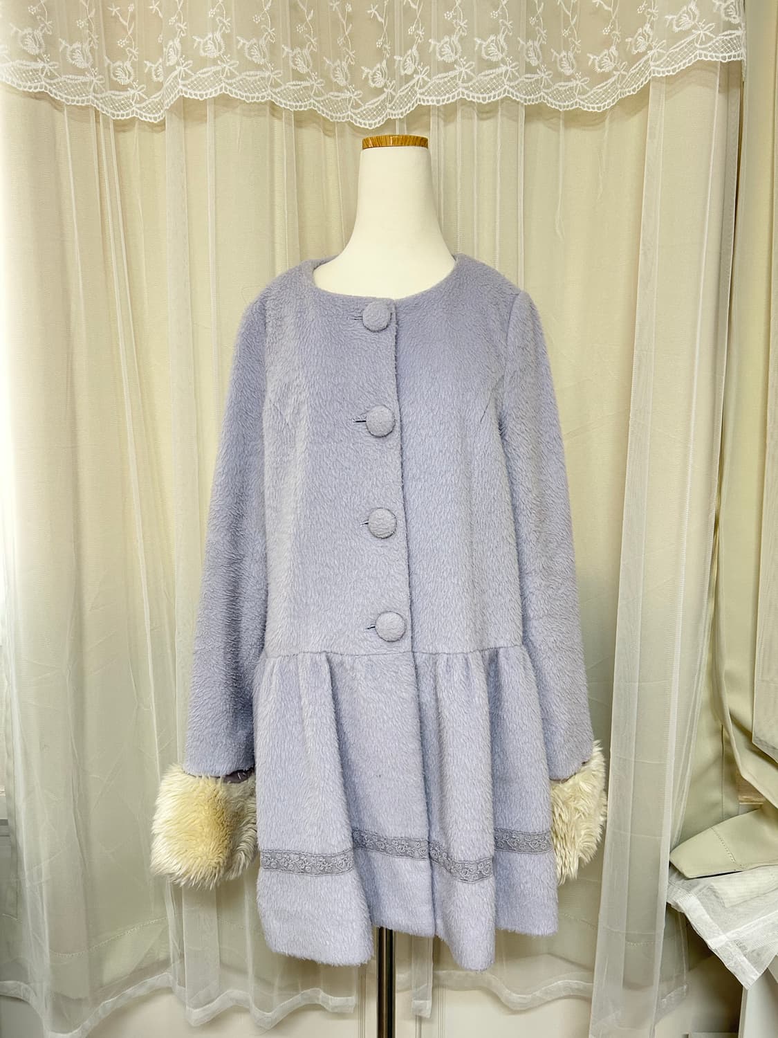 리즈리사 연보라 퍼코트 히메갸루 고전 상품이미지2