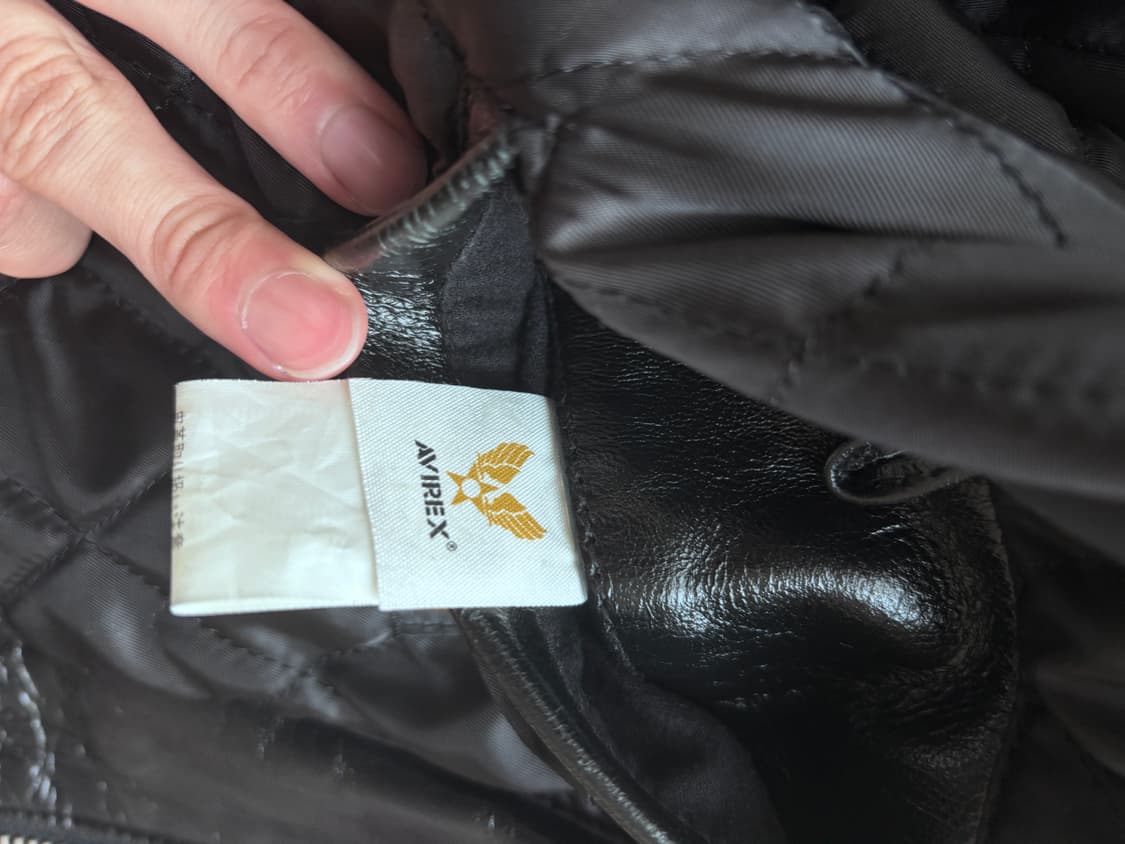 아비렉스 레더 아이콘 바시티자켓 상품이미지4