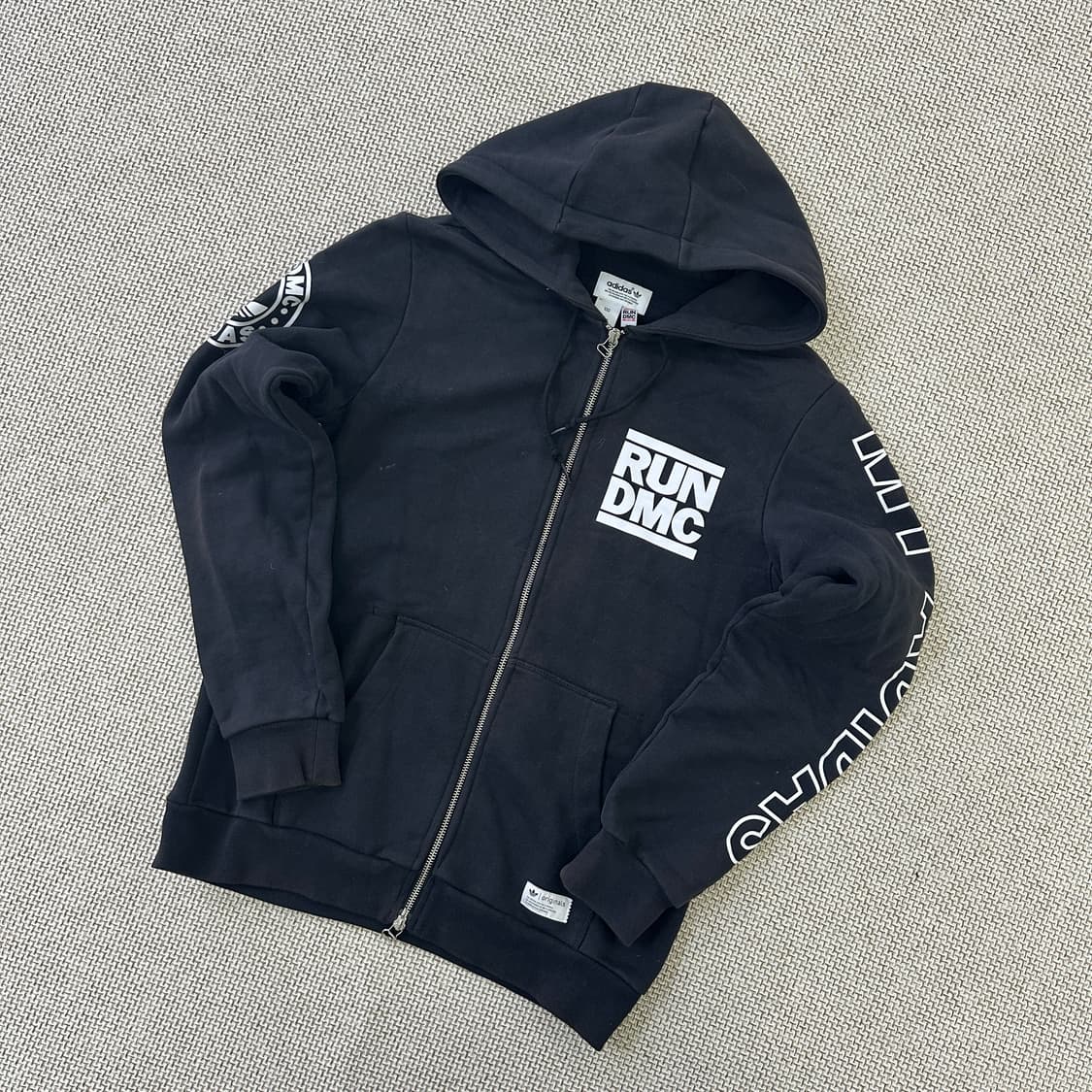 100 아디다스 런디엠씨 후드 집업 자켓 0423D 상품이미지1