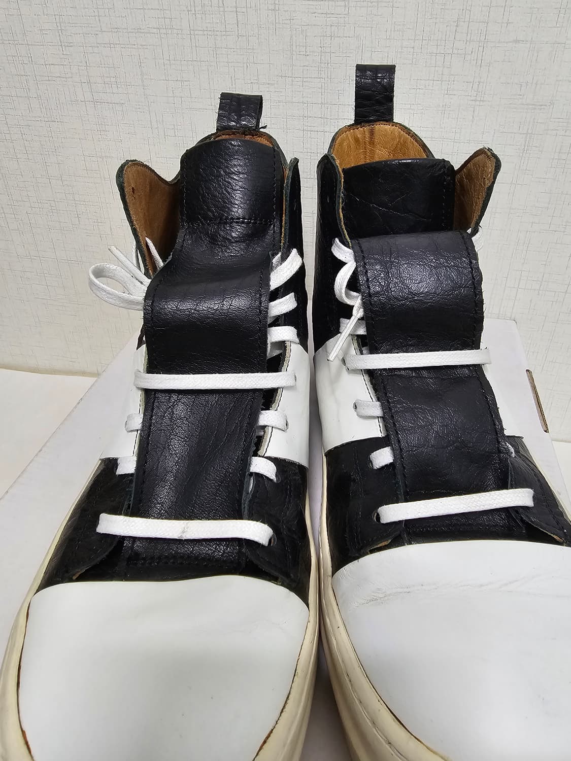 비뮈에트 컬렉션 릭오웬스 버팔로 가죽 하이탑 상품이미지4