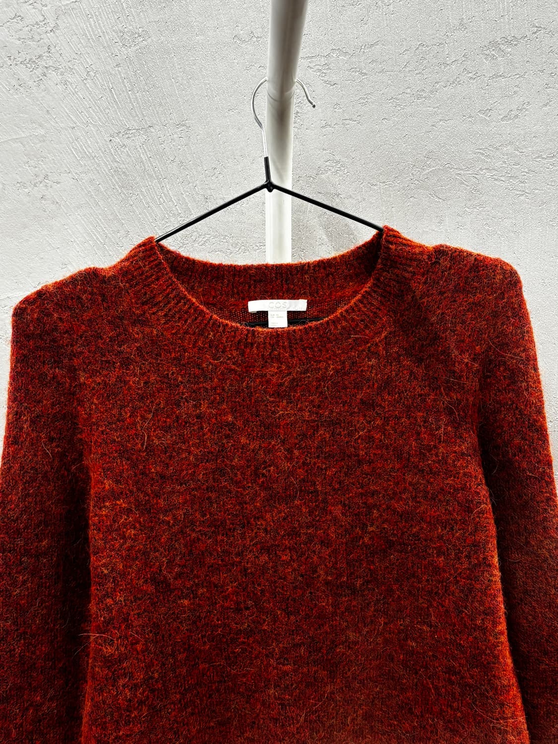 Cos 라운드넥 니트 스웨터 버건디 XS 상품이미지3