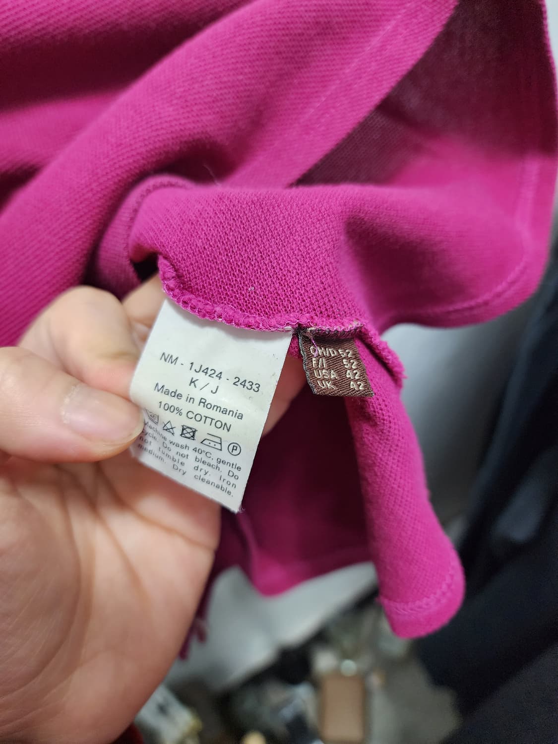 BALLY 발리 와인색 반팔 폴로티 상품이미지5