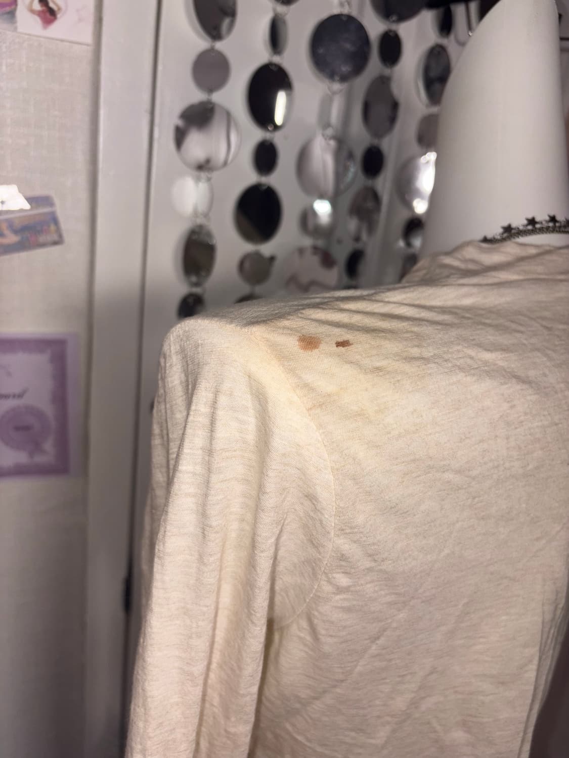 beige rose lettering top 상품이미지4