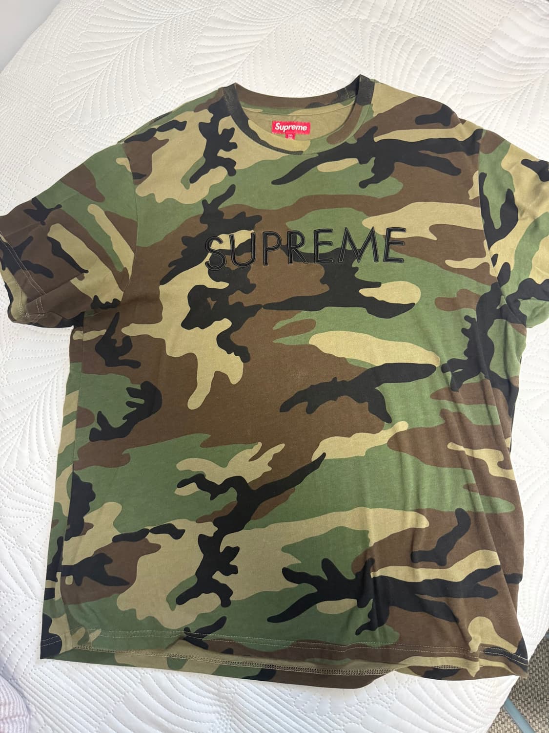 [XXL] 슈프림 캐피탈 숏슬리브 탑 우드랜드 카모 - 25SS 상품이미지1