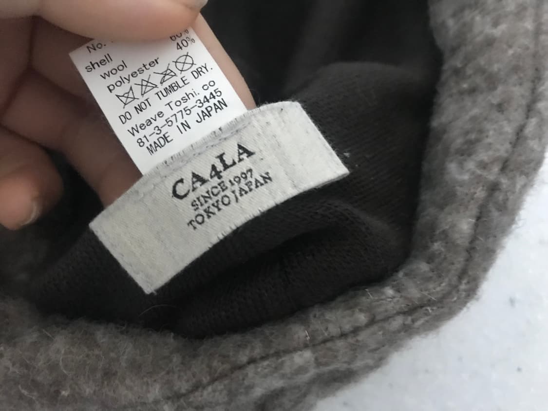 CA4LA 울 드레이프 헌팅캡 상품이미지4