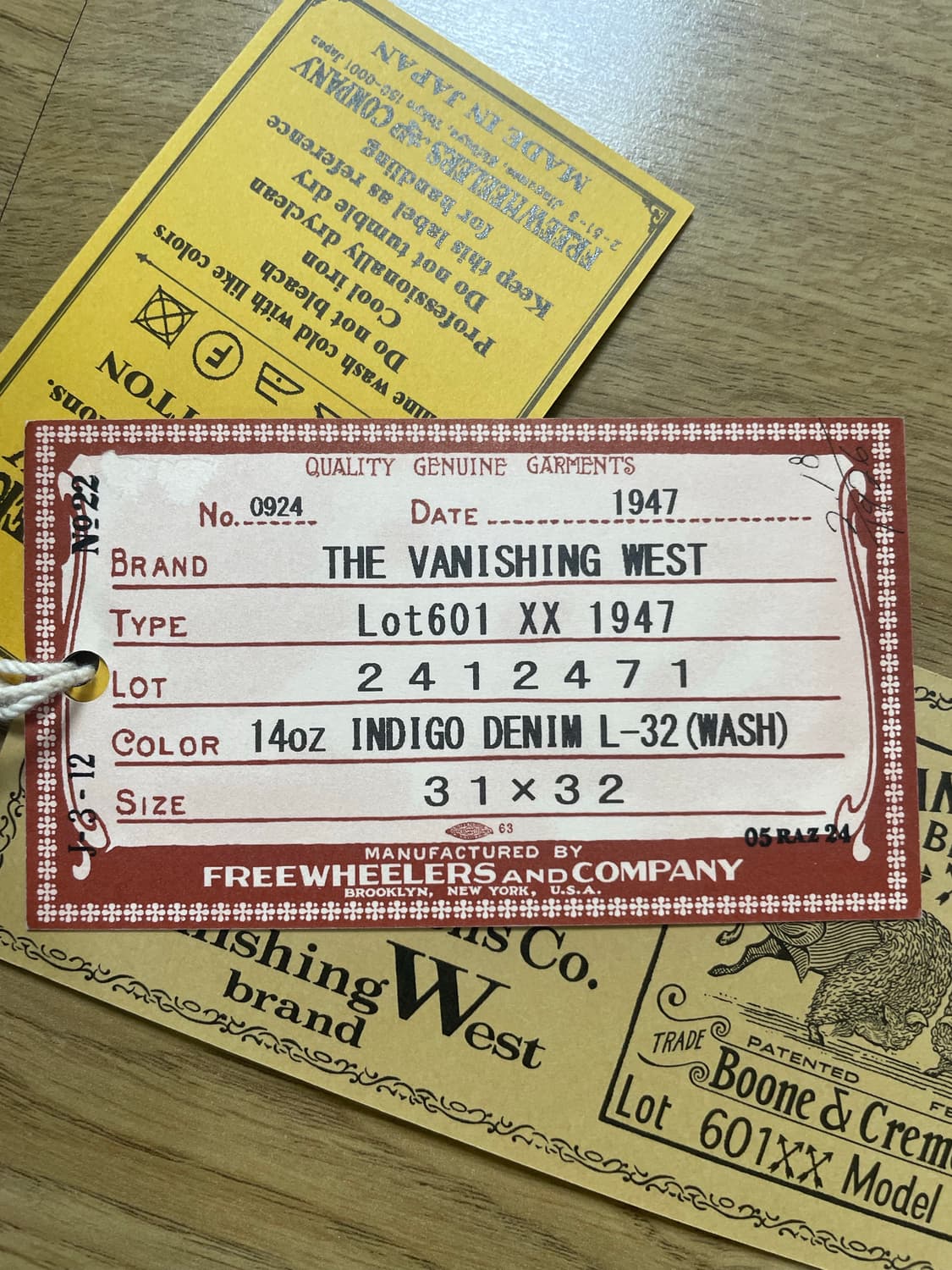 프리흴러스 601XX 1947 새제품 상품이미지3