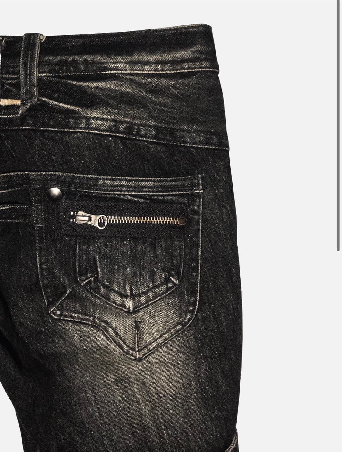 aesynctx 로우라이즈 부츠컷 데님 팬츠  상품이미지3