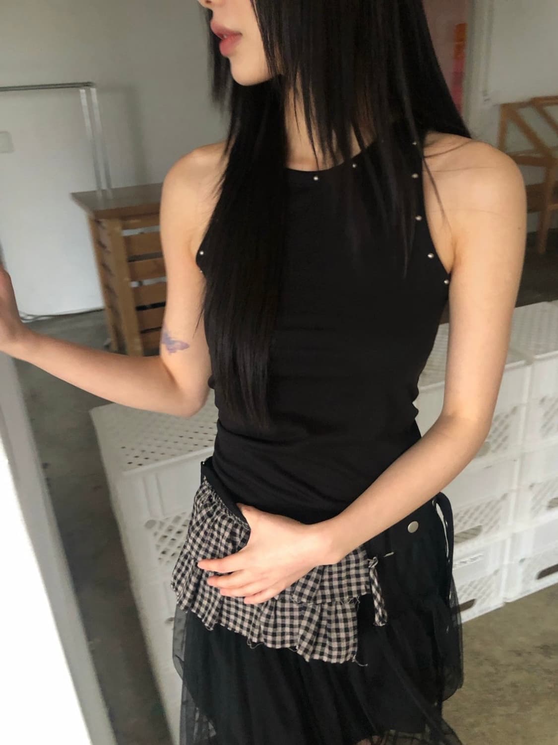 스터드 슬리브리스 상품이미지3