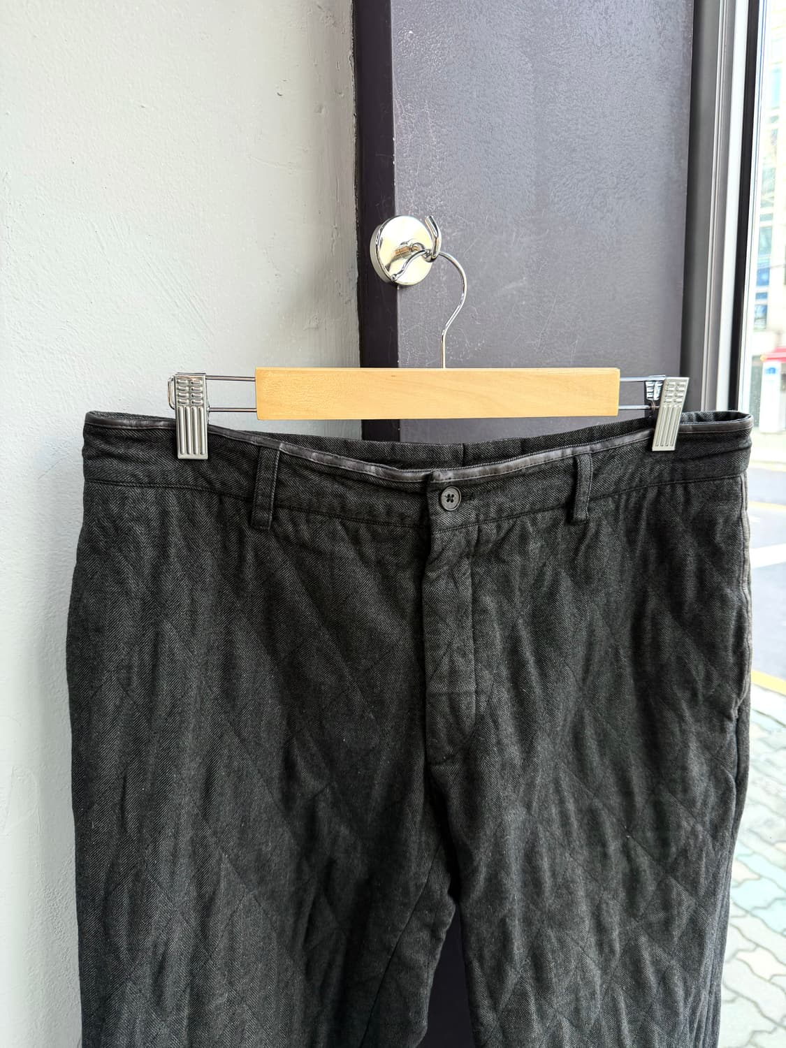 32~33/ 에르메스 레더블랜딩 퀄팅 패딩 팬츠 상품이미지3