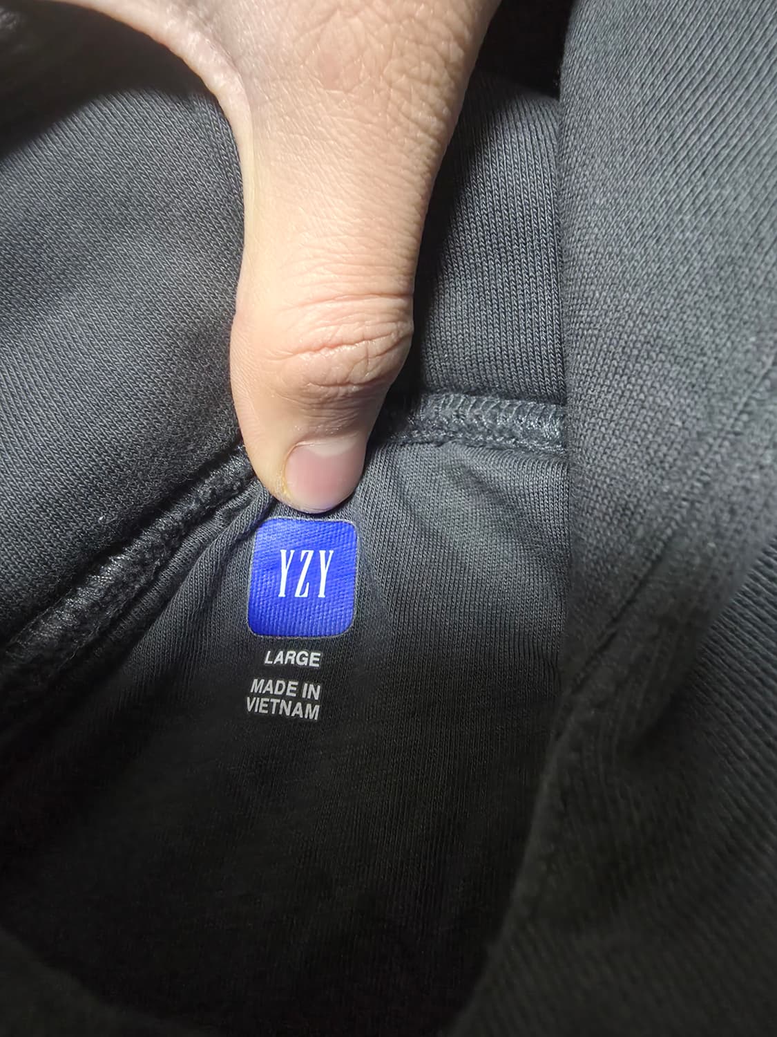 이지갭 발렌시아가 도브 후드 블랙 L 베트남산 yeezy gap 상품이미지4