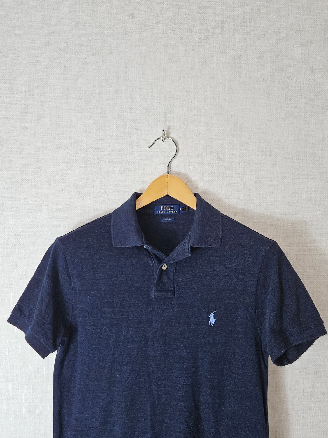 폴로 랄프로렌 신형 네이비 카라티 반팔 피케티 슬림핏 M 남성 정품 상품이미지1