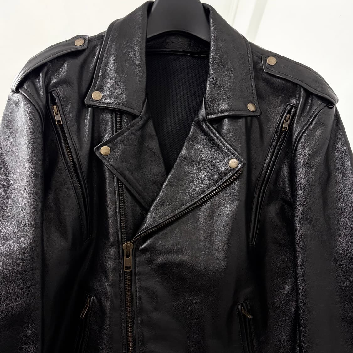 헤비 카우레더 웨스턴 라이더 자켓 상품이미지6