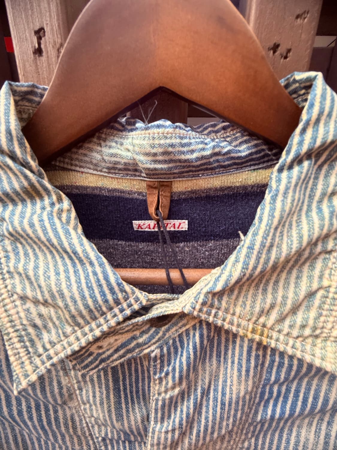 캐피탈 스트라이프 초어자켓  상품이미지2