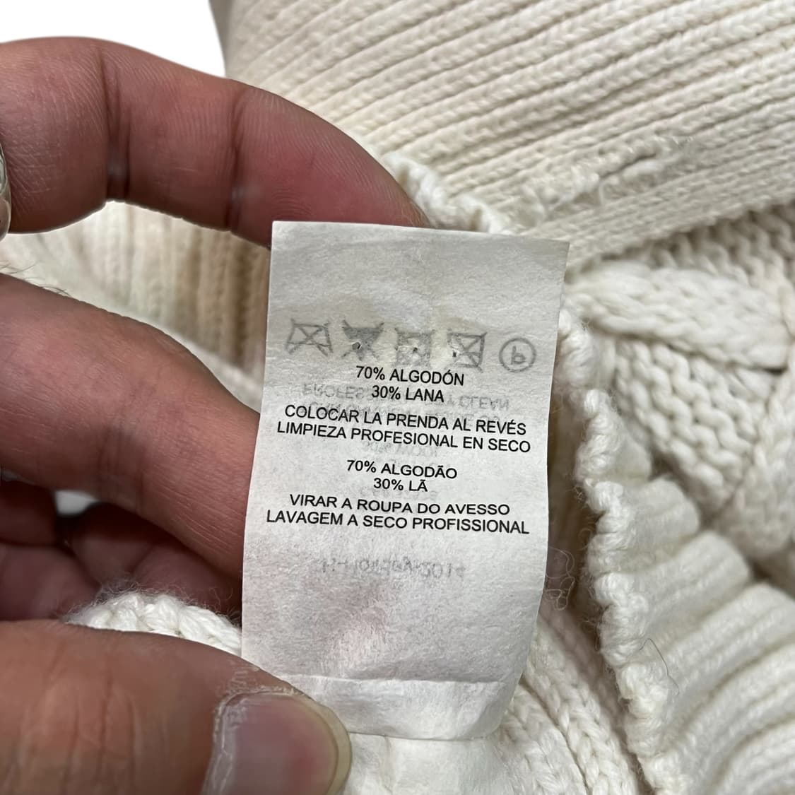  아르마니 익스체인지 버튼 넥 니트 y13610 상품이미지9