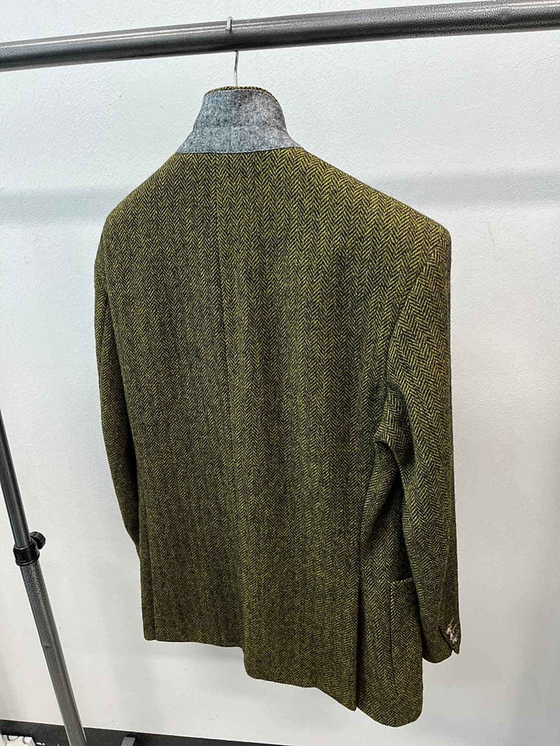 110-115) 휴고보스 00s 그린 헤링본 자켓  상품이미지4