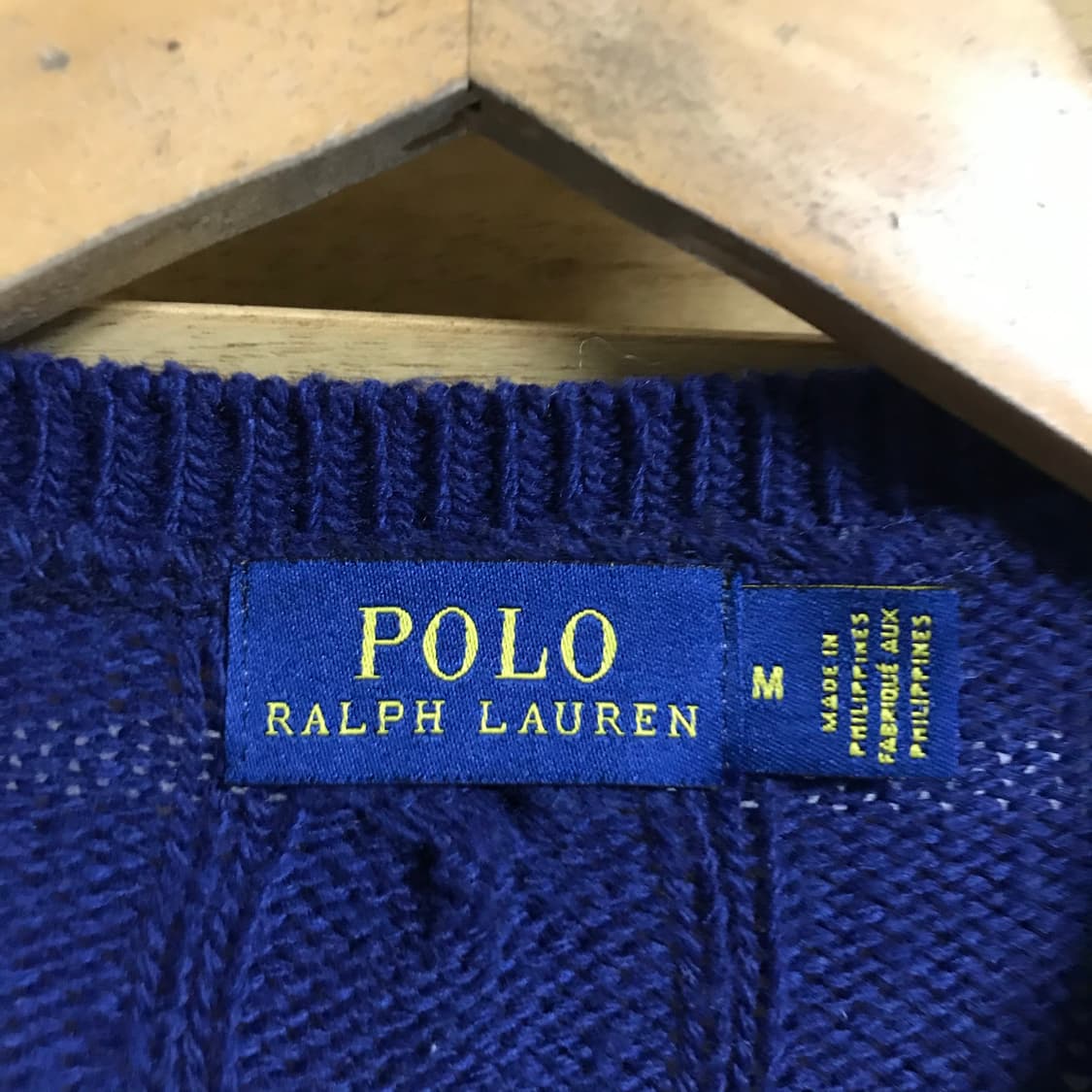 폴로 여성 꽈배기 네이비 니트 상품이미지3