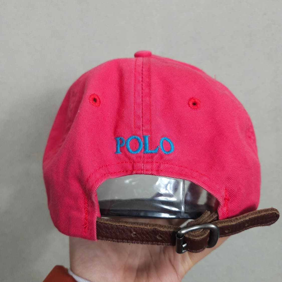 폴로 랄프 로렌 레더 스트랩 볼캡 상품이미지4