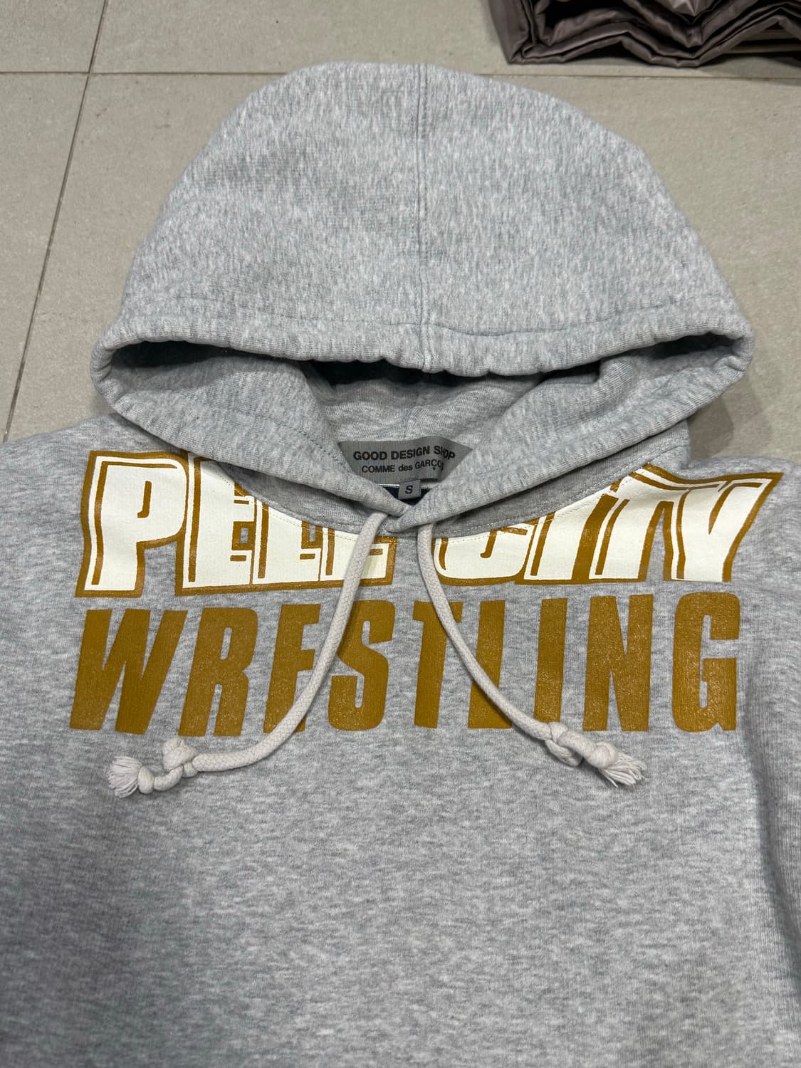 2013 꼼데가르송 해체주의 스트라이프 롱슬리브 결합 후드티 스웨터 상품이미지3