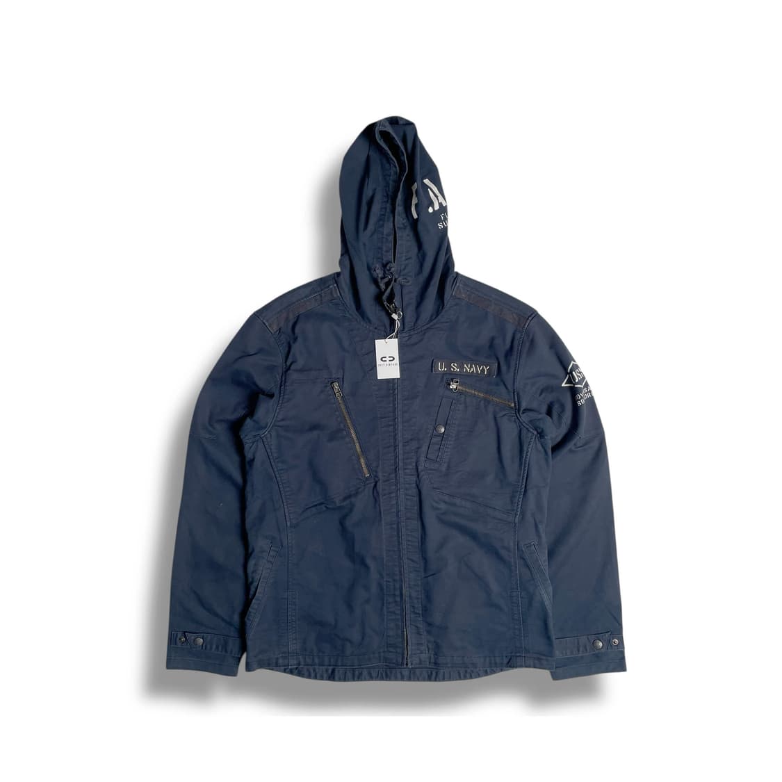 Avirex 코튼 블렌드 밀리터리 집업 후드 상품이미지1