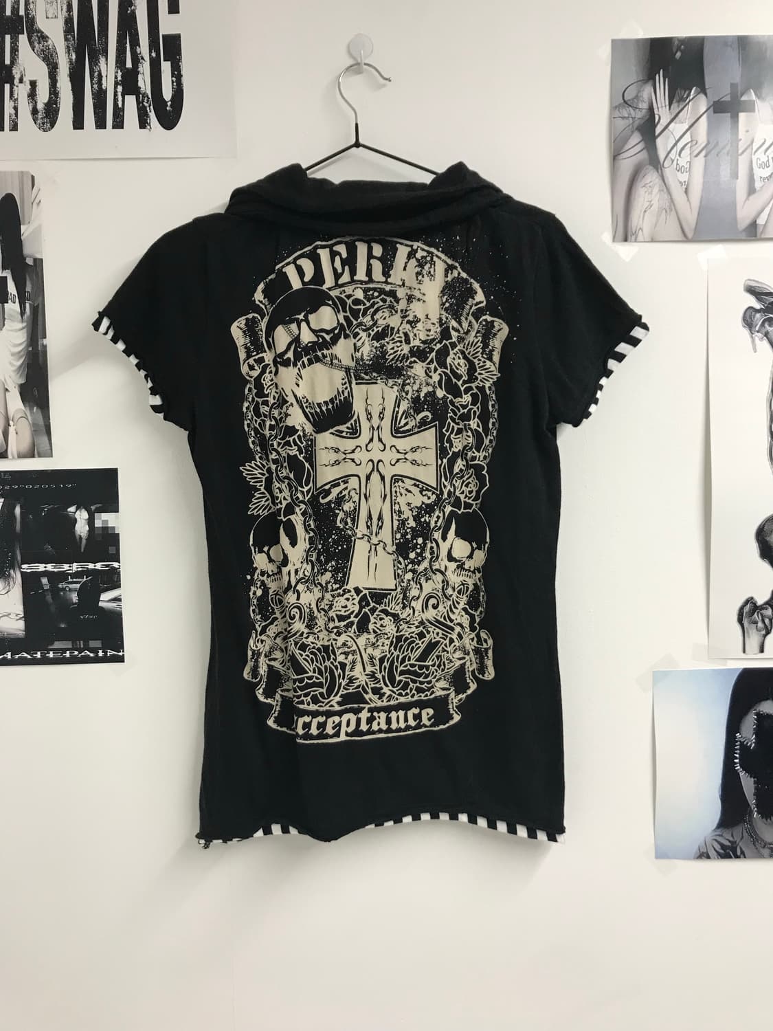 Punk mood double collar halfsleeve 상품이미지1