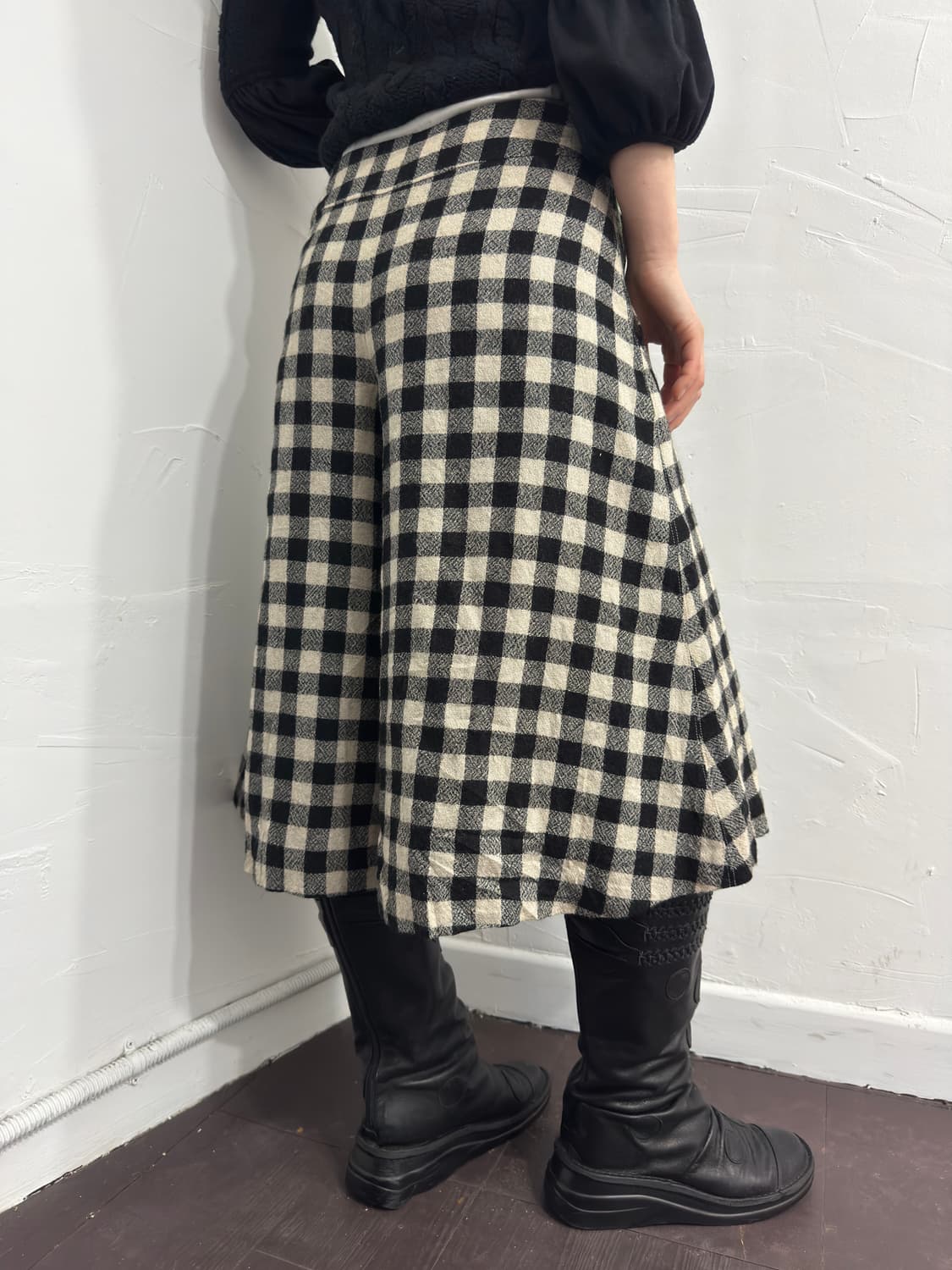 jocomomola wool check pants 상품이미지6