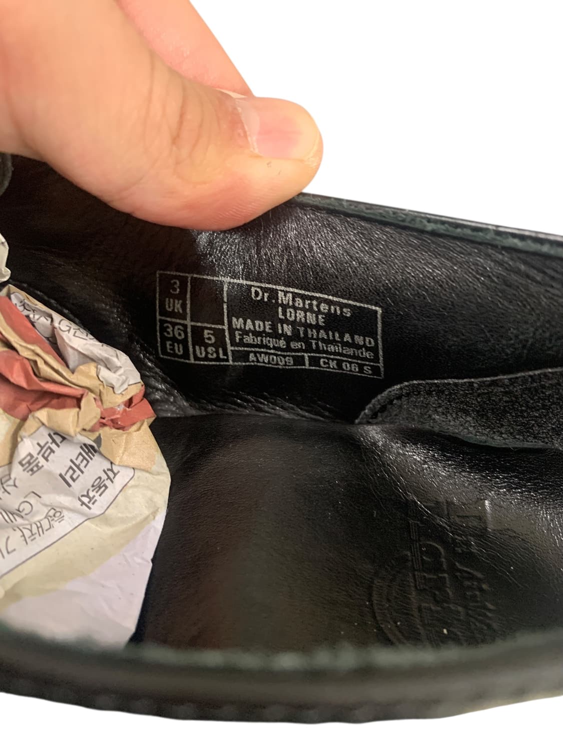 닥터마틴 론 뭉크 스트랩 블랙 UK3(220) (Gr-3140) 상품이미지9