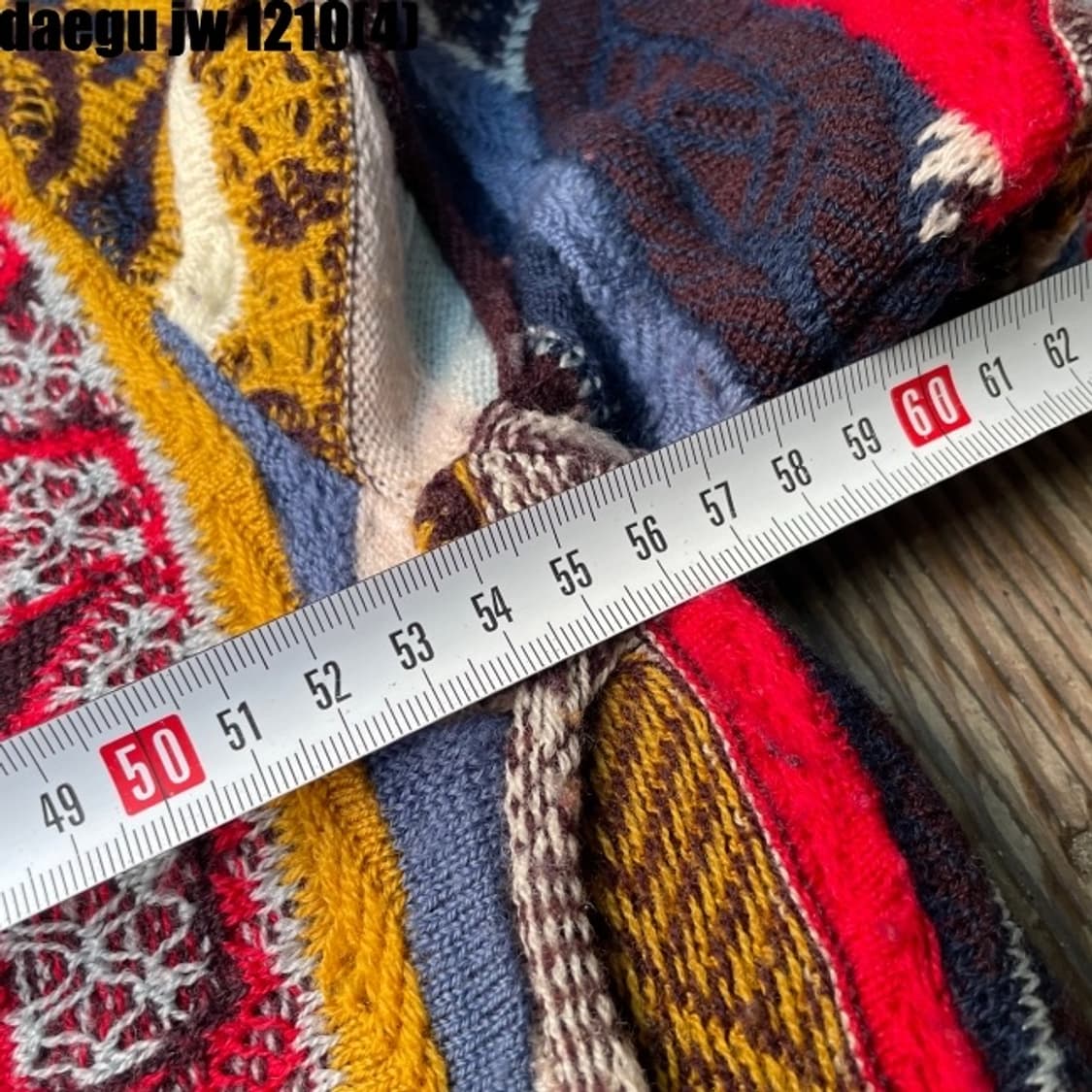 쿠지 케이블 한글택 니트 상품이미지8